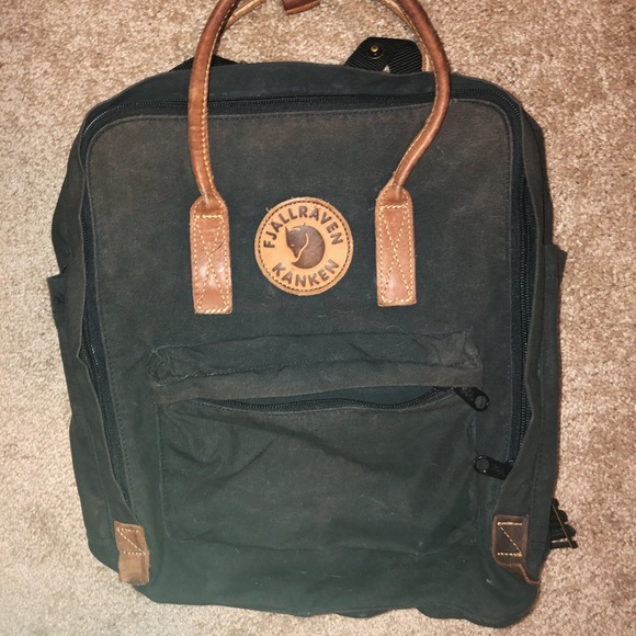 ❌ SOLD ❌ kanken 2 backpack with leather - Picture 2 of 2